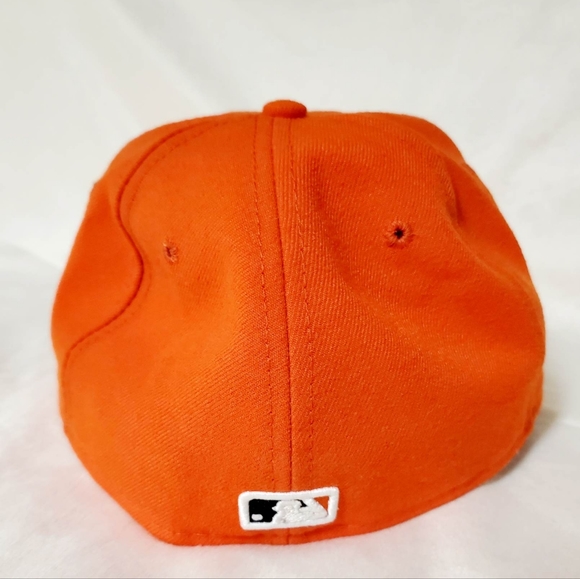 Miami Marlins MLB New Era 59Fifty Orange Fitted Baseball Hat Size 7 1/8 - Picture 4 of 10